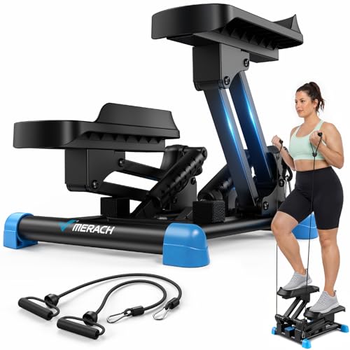 MERACH New 3-in-1 Mini Stepper with Large Stride & Shock Pad Design