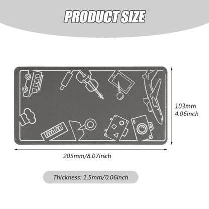 Airplane Phone Holder, Flexible Silicone Phone Holder - color: Grey