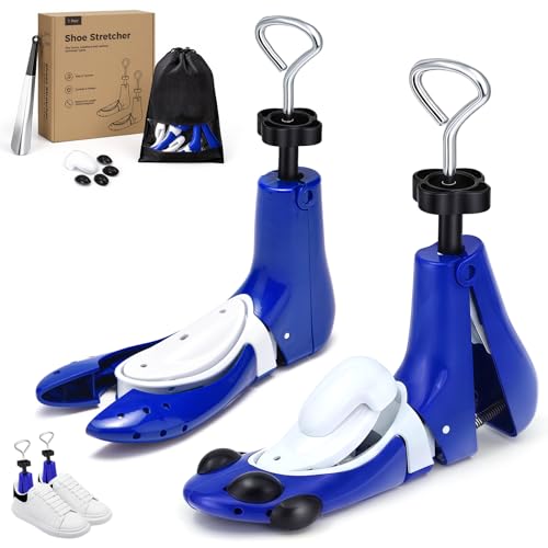 Shoe Stretcher Boot Stretcher Men Women, 2Pcs Adjustable for Wide Feet - color: Blue, size: L (Men 9-13,Women 10.5-13）