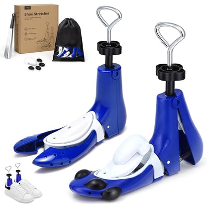 Shoe Stretcher Boot Stretcher Men Women, 2Pcs Adjustable for Wide Feet - color: Blue, size: S (Men 4.5-7.5,Women 6-9)