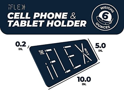 iFLEX Adjustable Cell Phone Stand & Tablet Stand for Work & Home – Flexible Phone Holder Perfect iPhone Stand for Video Calls & Holds Any Device – Non-Slip Grip, Strong & Durable (Dark Blue / 2-Pack)