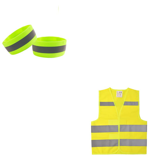 XS Toddler Safety Vest Hk&Lp & 2-Pack Reflective Bands for Kids