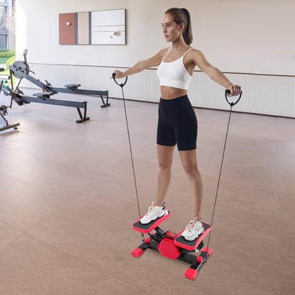 Steppers for Exercise, Mini Stair Stepper with Resistance Bands