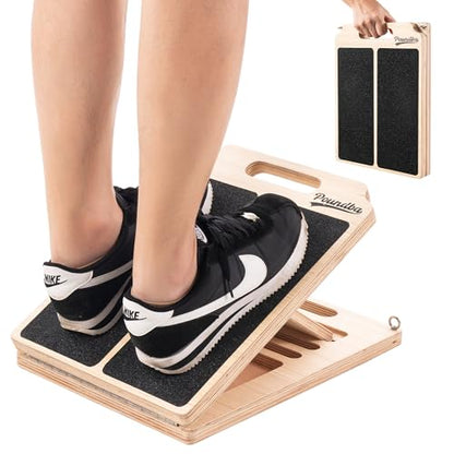 Wooden Slant Board for Calf Stretching,Adjustabl