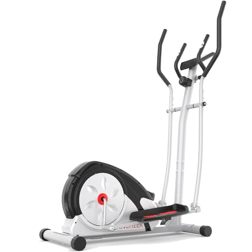 ANCHEER Elliptical Exercise Machine, Elliptical Trainer for Home Gym, Exercise Equipment 500Lbs Max Weight, Ultra-Silent Elliptical Machine, with Pulse Rate Grips & Smooth Resistance Levels
