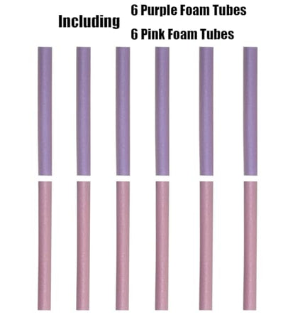 LANGXUN55-60 inch Indoor Trampoline Replacement 6 pcs Foam Rod - color: Pink&Purple