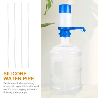 POPETPOP 4Pcs Silicone Tubing Hose Replacement for Water Dispenser Pumps Flexible and Wear-resistant Soft Silicone Tubes Compatible with Electric USB Rechargeable Automatic Drinking Water Pumps