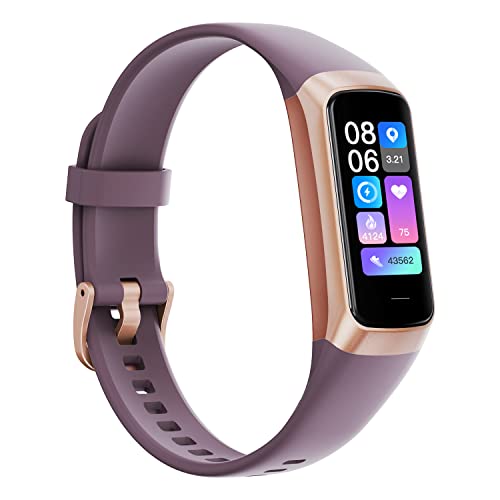 Fitness Tracker,2025 Smart Watch with Blood Pressure Heart Rate & Sleep Monitor IP67 Waterproof Step Calorie Counter Pedometer Fitness Activity Watch for Men Women Android iOS Phone (Purple) - color: Purple