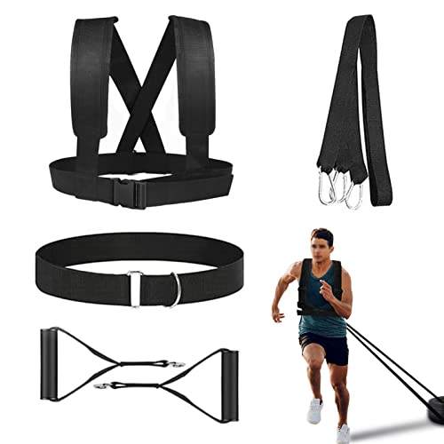 Sled Harness Set, Pulling Strap for Speed Power Agility Training