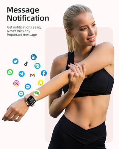 Parsonver Smart Watch, 5ATM Waterproof Watch for Swimming, 110+ Sport Modes - color: Rose Gold
