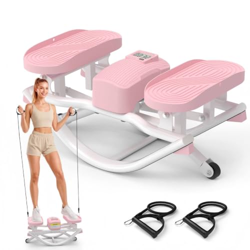 HOTWAVE Rock Stepper, The Rock Stepper Side to Side Exercise Machine - color: Pink, size: Pro