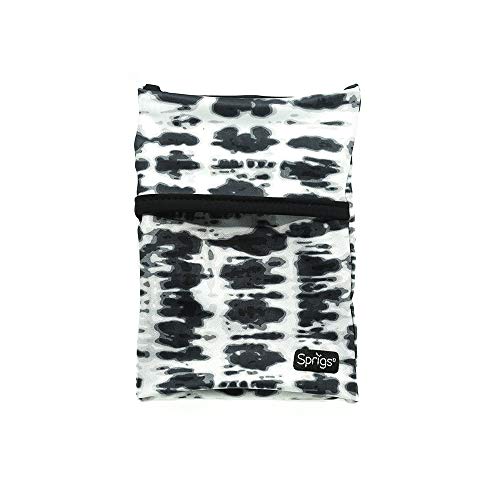 Sprigs Wrist Wallet Running Wristband Pocket for Keys Cards Cash ID Phone - color: Black Tie Dye