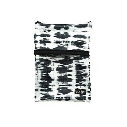 Sprigs Wrist Wallet Running Wristband Pocket for Keys Cards Cash ID Phone - color: Black Tie Dye