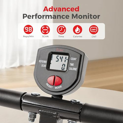 Sunny Health & Fitness Row-N-Ride Squat Assist Trainer for Home Exercise - color: Black