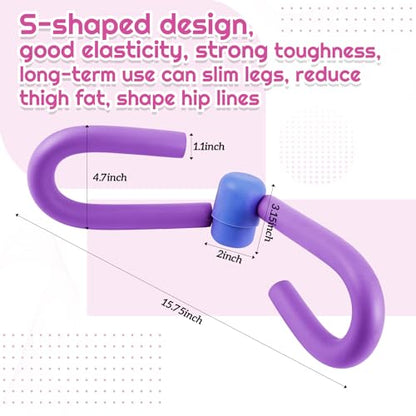 Women Fitness Exercise Equipment Trainer Set Pedal Resistance Band - color: Purple