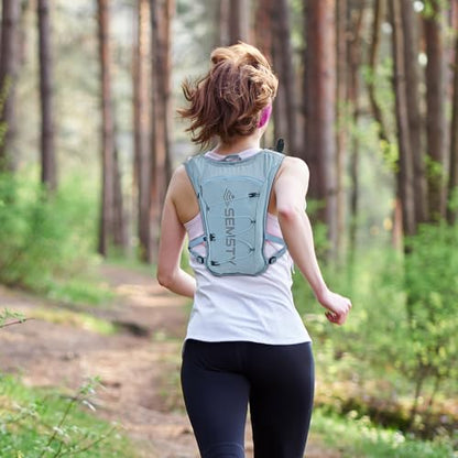 Running Hydration Vest 5L, Running Vest Pack with 1.5L Water Bladder - color: Blue
