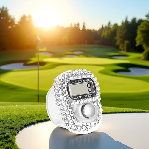 BWESOO Electronic Finger Tally Counter Clicker Counter,Convenient Portable Digital Display Tally Counter,Resettable Mini Lap Counter for Golf Goods Counting Accessories,Track and Field Lap Counters