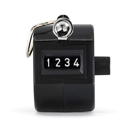 MARATHON CO200001 Handheld Tally Counter with Finger Ring for Sports, Warehouse, Laboratories, Factories and Offices. Guaranteed for 100,000 Clicks