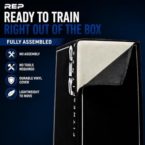 REP Soft Plyo Box | 3-in-1 Foam Jump Box | 3 Size Options 16", 20", 24" | Plyometric Training Platform | Home Gym Equipment | Non-Slip Step Block | Adjustable Workout Box | CrossFit Jump Tool - style: Small - 20/18/16 inch