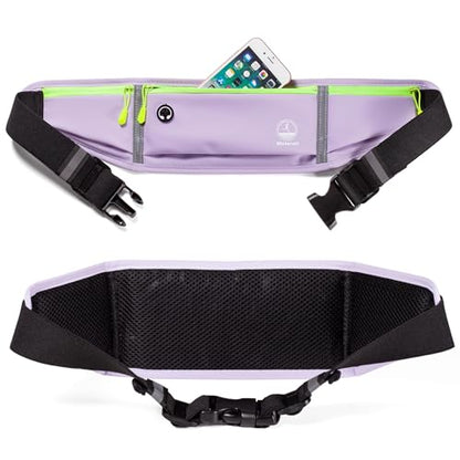 Running Belt Slim Fanny Pack Jogging Pouch Phone Holder Waist Pack - Purple - color: D Purple