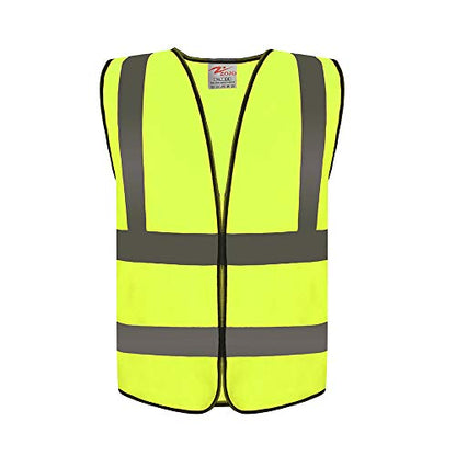 zojo High Visibility Reflective Safety Vest Bulk 10 Pack - color: Yellow
