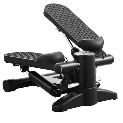 VEVOR Stair Stepper, Mini Stepper for Exercise at Home, Hydraulic Fitness Stepper with Resistance Bands, Full Body Workout Cardio Equipment, Stair Climber - style: Stair Stepper