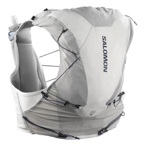 Salomon Unisex Advance Skin 12 | 12 Liter Hydration Trail Running Vest - color: Alloy/Gray Violet, size: Small