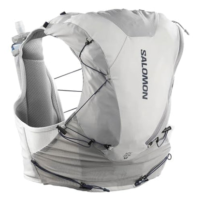 Salomon Unisex Advance Skin 12 | 12 Liter Hydration Trail Running Vest - color: Alloy/Gray Violet, size: Small