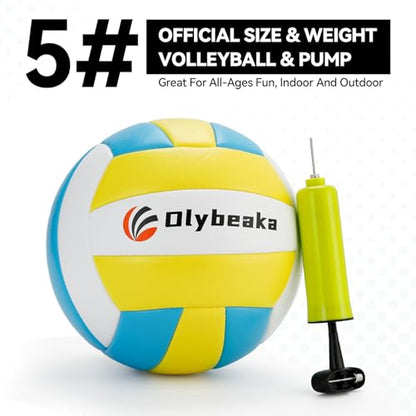 6 Adjustable AnglesVolleyball Rebounder Net 7x4 FT Bounce Back Trainer - color: Black