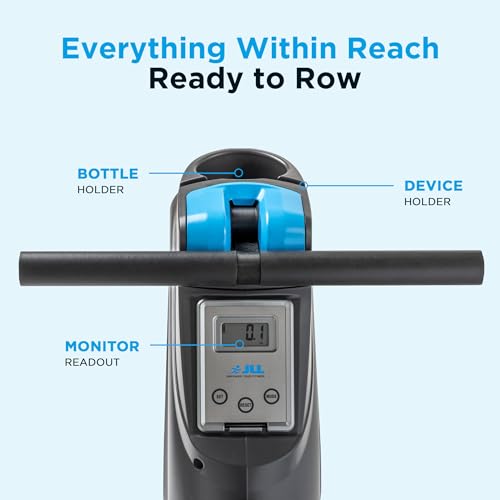 JLL Magnetic & Water Rowing Machine with SunnyFit App for Home - style: Magnetic