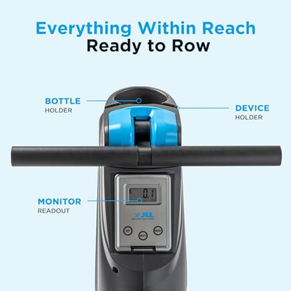 JLL Magnetic & Water Rowing Machine with SunnyFit App for Home - style: Magnetic