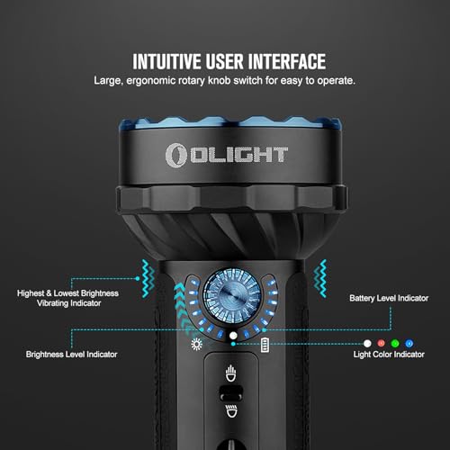 OLIGHT Marauder Mini Powerful Flashlight RGB Lights Black - color: Black