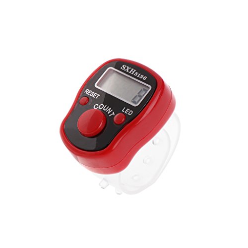 Mini Counter,Mini 5 Digit LCD Digital Display Finger Hand Ring Tally Counter Golf Sport Universal