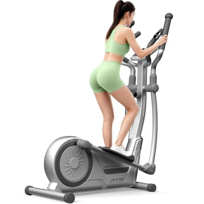 HARISON Elliptical Machine, 350 LB Capacity, 16-Level Resistance - color: White
