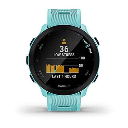 Garmin Forerunner 55, GPS Running Watch with Daily Suggested Workouts, Up to 2 Weeks of Battery Life, Aqua - color: Aqua