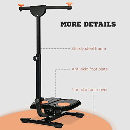Soozier Foldable Ab Twister Board Screen Twist Shape Abs Trainer - color: Orange