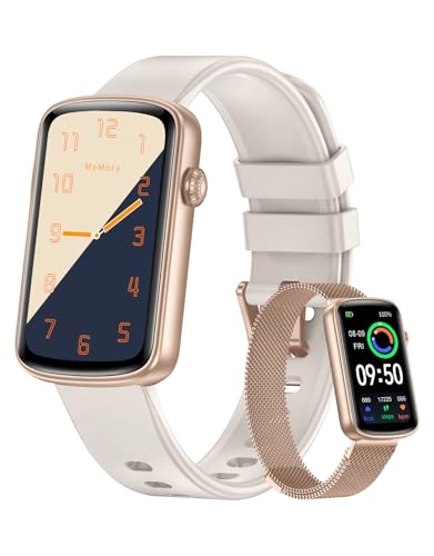 Fitness Tracker, Fitness Watches for Women Men with Heart Rate Monitor Blood Oxygen Sleep Tracker Pedometer, 1.47" Smart Watch Step Calorie Counter for Android iOS IP68 Waterproof - color: Starlight
