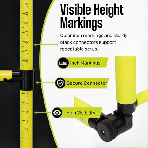 3 Pack Adjustable Height Hurdles Training Equipment, Detachable