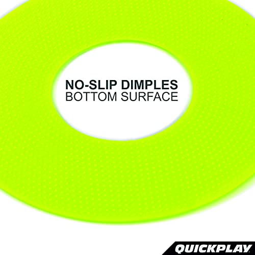 QUICKPLAY Quick-Pick Flat Field Markers Set of 10 - Easy-Carry Discs