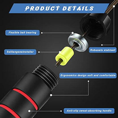 Junkin Jump Ropes bulk for Fitness with Ball Bearings - color: Multicolor