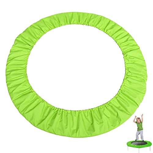 Mini Trampoline Spring Cover 36 38 40 45 60inch Small Trampoline Pad Replacement 3 Layers Thickened & Widened, 800D Tear-Resistant Oxford Cloth, fit Indoor Trampoline for Toddlers - color: Green, size: 91cm(36inch)