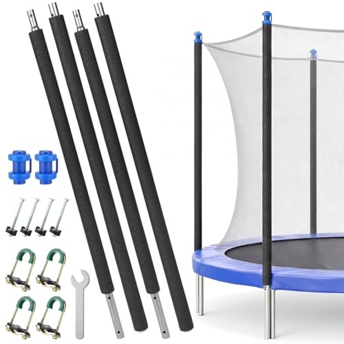 Trampoline Poles Replacement Enclosure Upper Lower 8-16ft