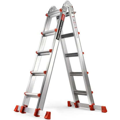 Soctone Ladder, A Frame Extension Ladder, 17.7 Ft Multi Position Ladder - size: 17.7 Ft