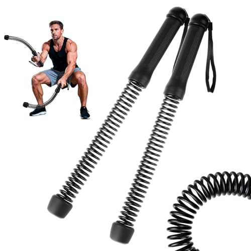 Ropeless Battle Ropes for Home Gym, 2-Pack 1.76LB Weighted Cordless Battle Ropes with Free Training Gloves, Quiet Apartment-Friendly Workout Equipment for HIIT, Cardio & Full Body Strength Training(Black) - color: black