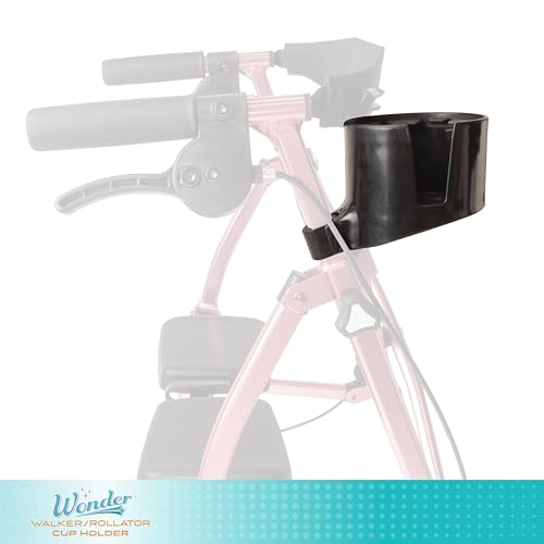 Stander Wonder Cup Holder Accessory, Portable Drink Holder with Easy Attachment, Only Designed to be Compatible with Stander's Wonder-Walkers and Wonder-Rollators
