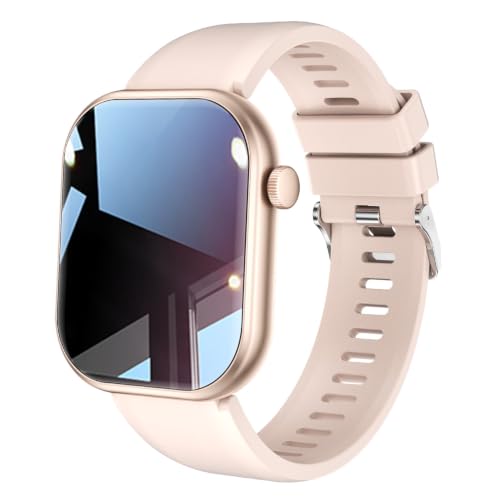 Fitness Tracker Smart Watch,100+ Sport Modes,Life Waterproof, Pedometer Step Tracking,Call & Message Push,Sedentary Reminder,2.01" Screen,Magnetic Charging for Android iOS Phone (Gold) - color: Gold