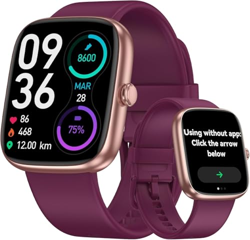 No APP No Phone Required Pedometer Watch, Senior Friendly, Step Counter - color: Purple