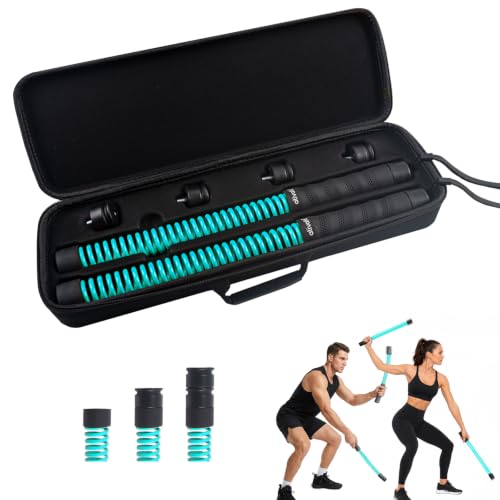 ATIVAFIT Battle Ropes for Home Gym, Adjustable Resistance Ropeless Design, Weighted Cordless Workout Ropes for HIIT, Cardio and Strength Training, Full Body Exercise Equipment-Green - color: Mint Green