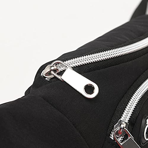 Waist Pack Bag for Men&Women - Fanny Pack for Workout Traveling Running. - color: (302)Black