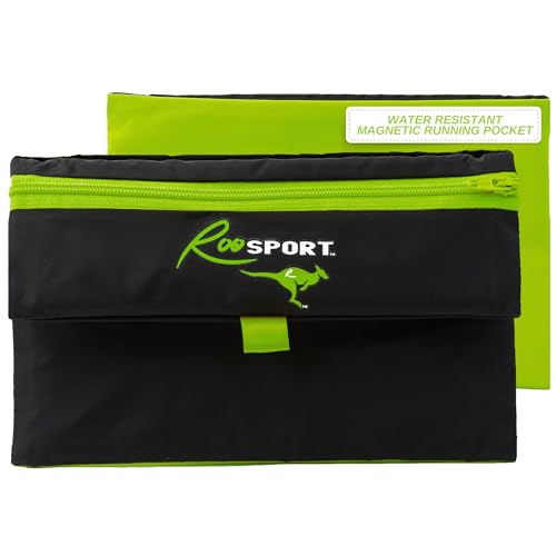 Running Pouch - Securely Carry Essentials While Running - Magnetic Closure for Convenience - color: Green, size: Large (7.5" X 4.5")